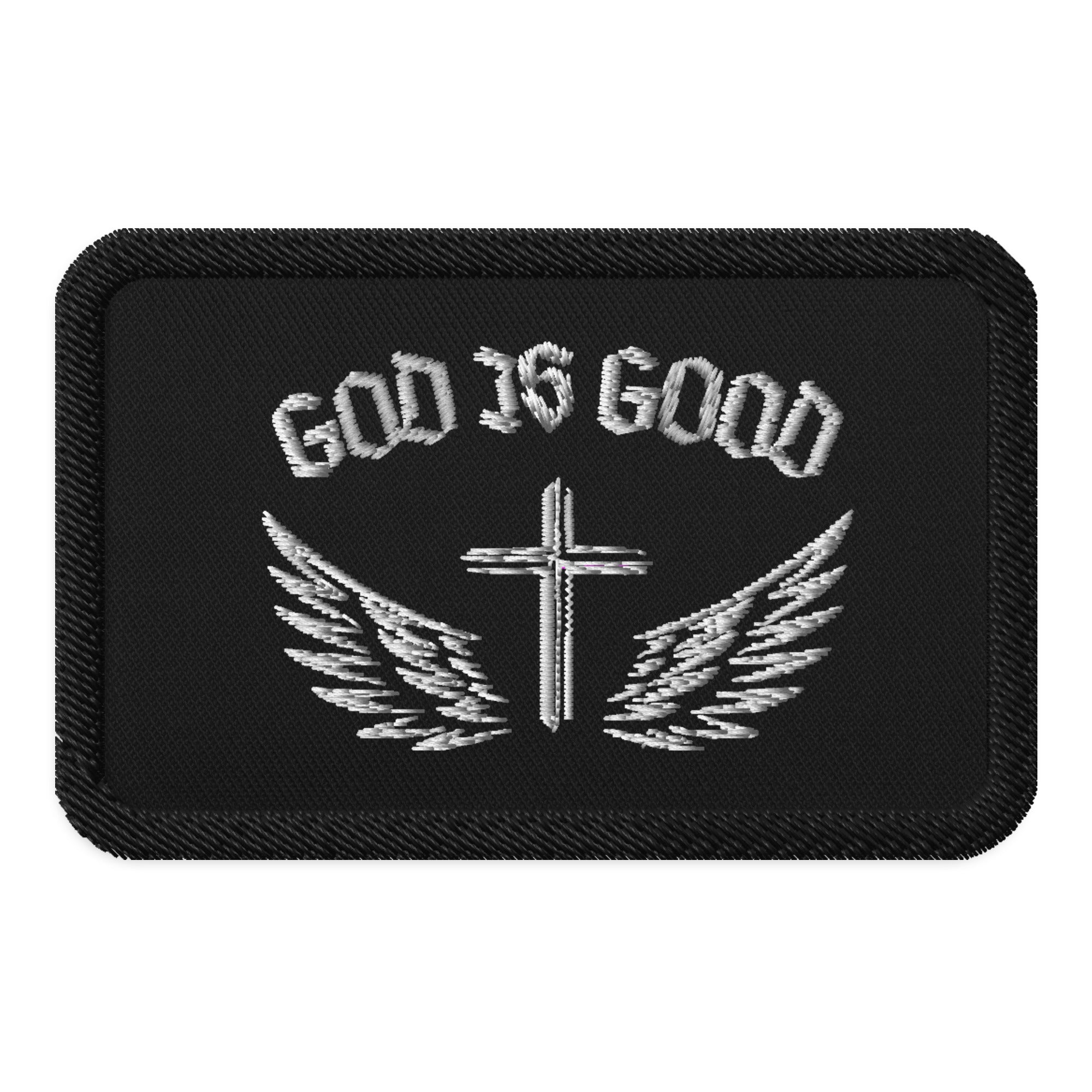 God is good Embroidered patches
