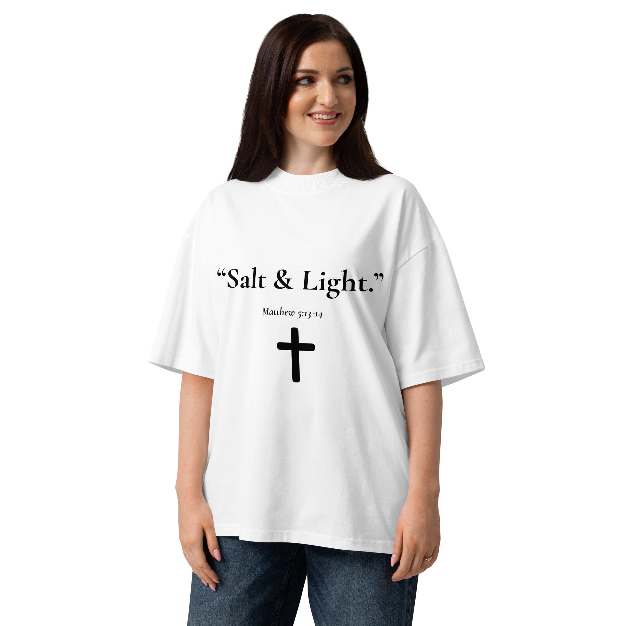 "Salt & Light." Oversized Faith Tee